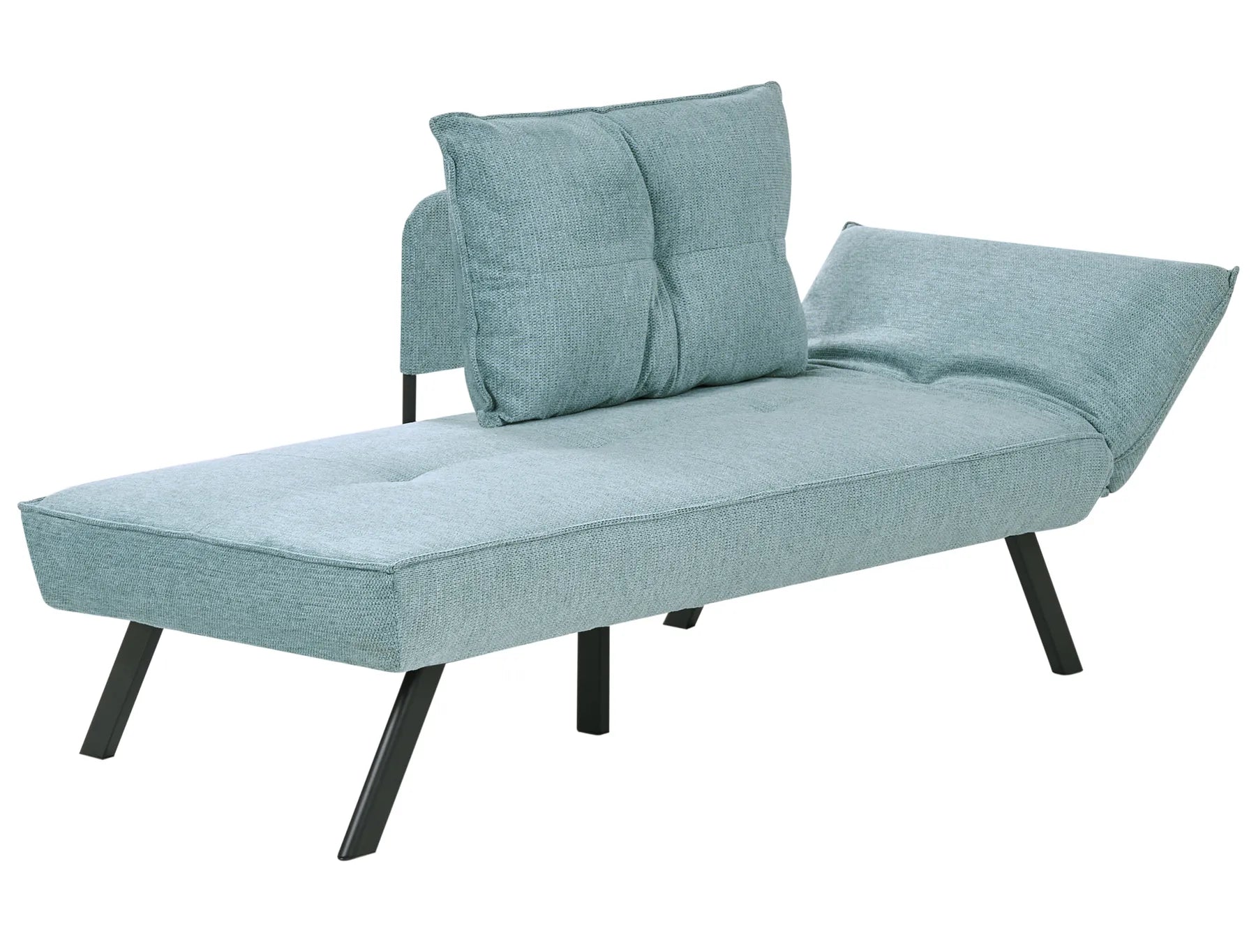 Right-Hand Chaise Lounge ROCAMADOUR Fabric Light Blue
