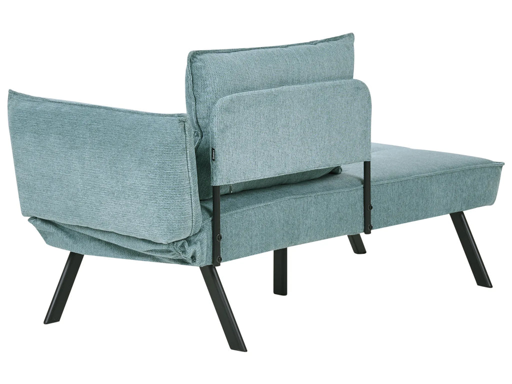 Right-Hand Chaise Lounge ROCAMADOUR Fabric Light Blue