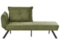 Left-Hand Chaise Lounge ROCAMADOUR Fabric Green