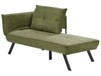 Left-Hand Chaise Lounge ROCAMADOUR Fabric Green