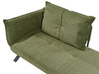 Left-Hand Chaise Lounge ROCAMADOUR Fabric Green