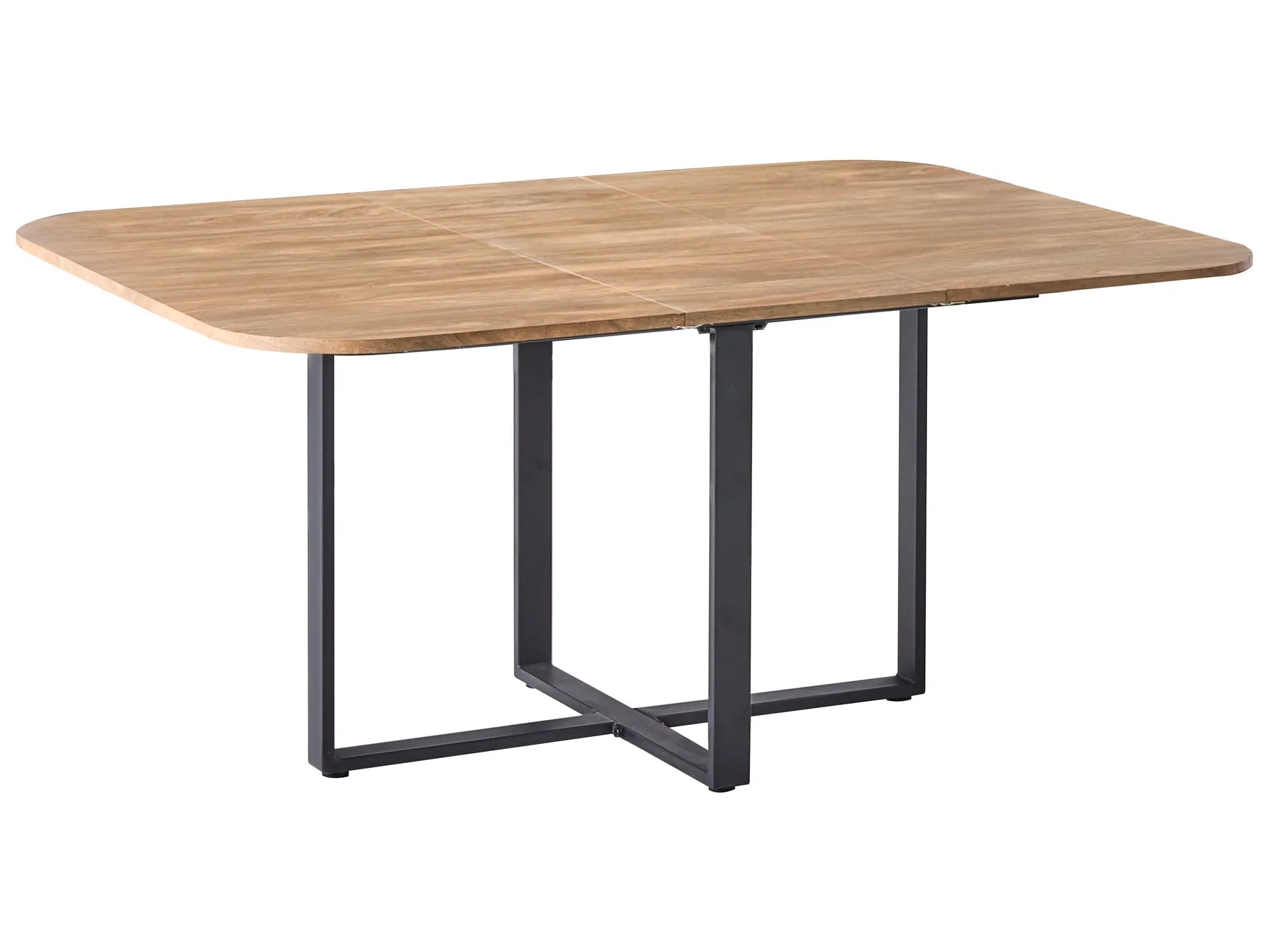 Extending Dining Table COOPER Brown 120/160 cm 120 cm