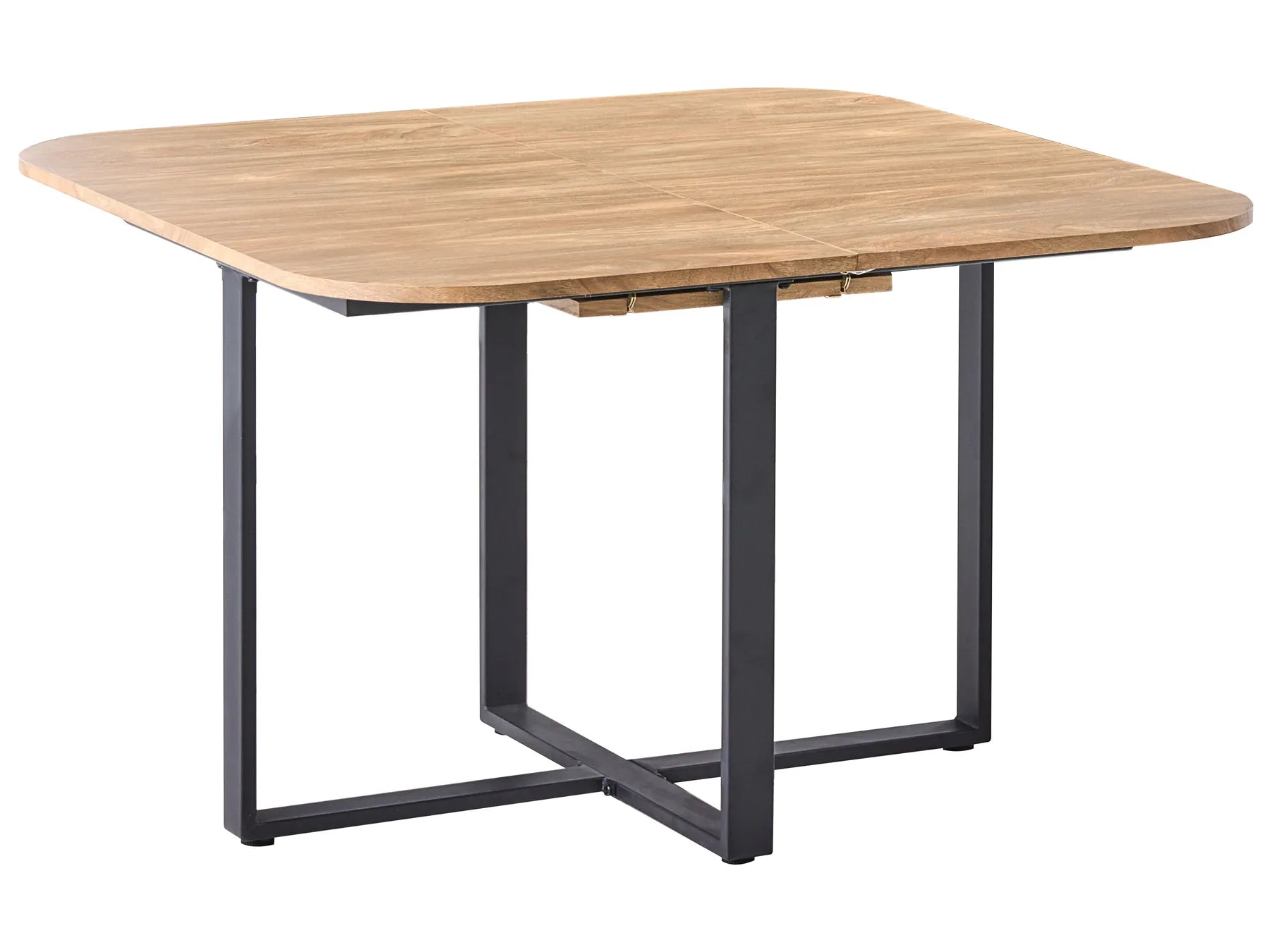 Extending Dining Table COOPER Brown 120/160 cm 120 cm