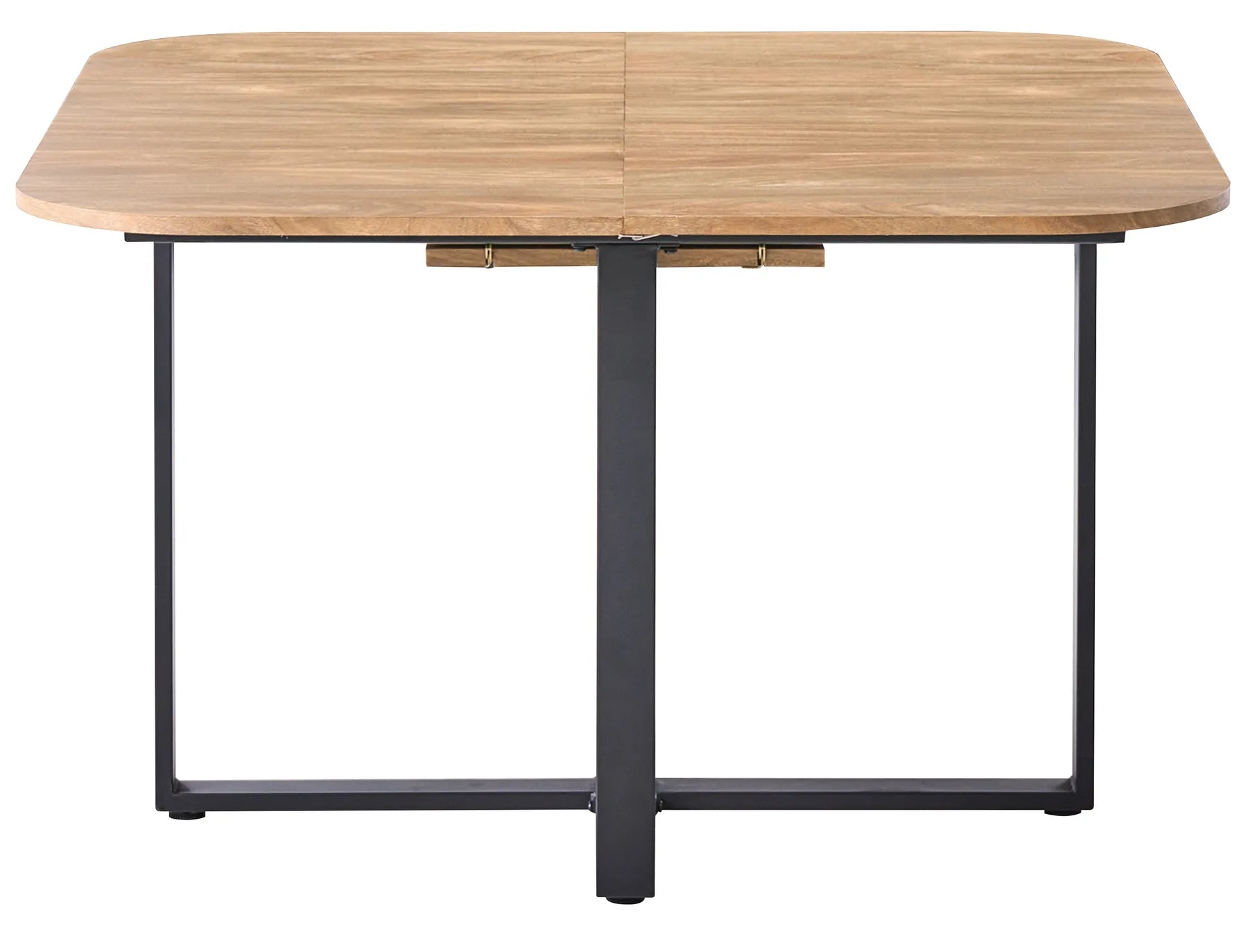 Extending Dining Table COOPER Brown 120/160 cm 120 cm