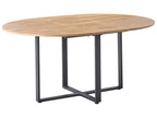 Dining Table ALEXANDRINA Brown 120/160 cm 120 cm