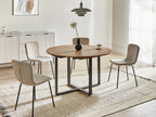 Dining Table ALEXANDRINA Brown 120/160 cm 120 cm