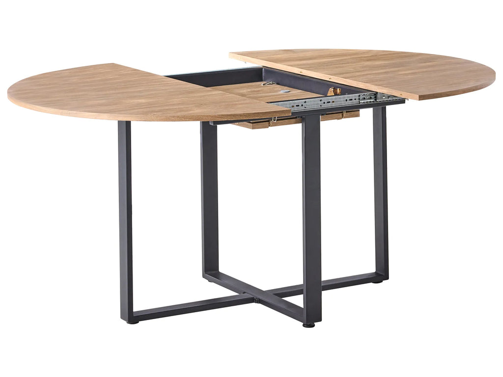 Dining Table ALEXANDRINA Brown 120/160 cm 120 cm