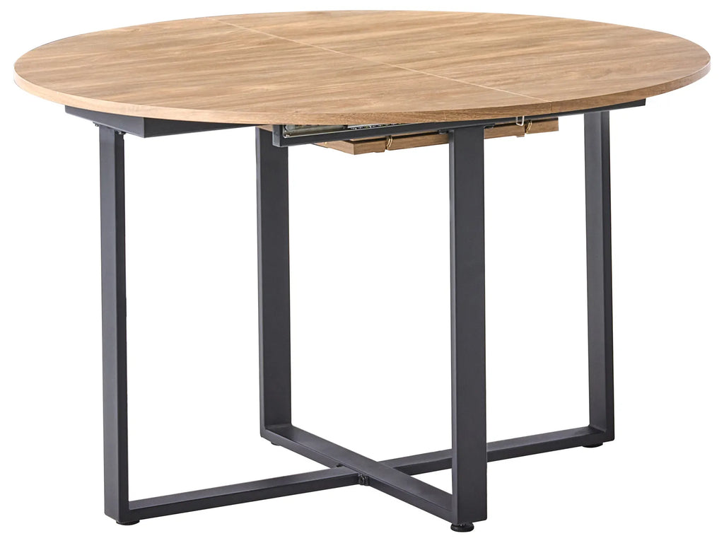 Dining Table ALEXANDRINA Brown 120/160 cm 120 cm