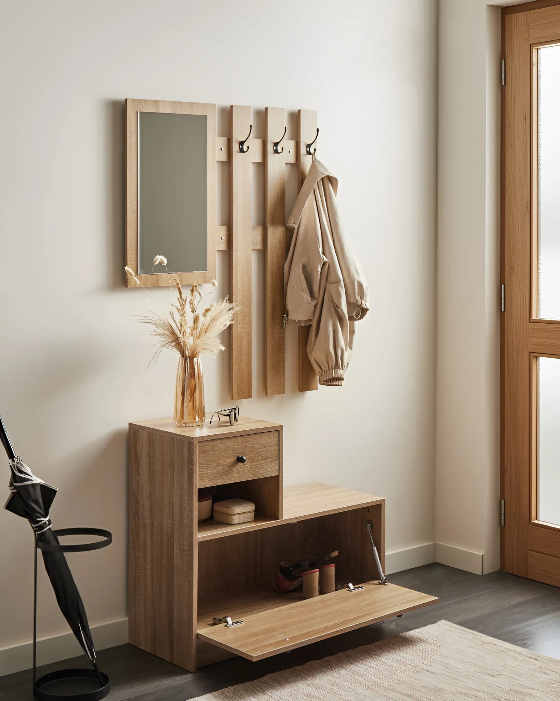 Hallway Set COOMA Light Brown