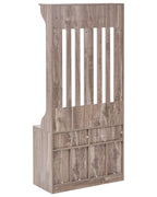 Shoe Storage with Coat Rack DENILIQUIM Dark Brown