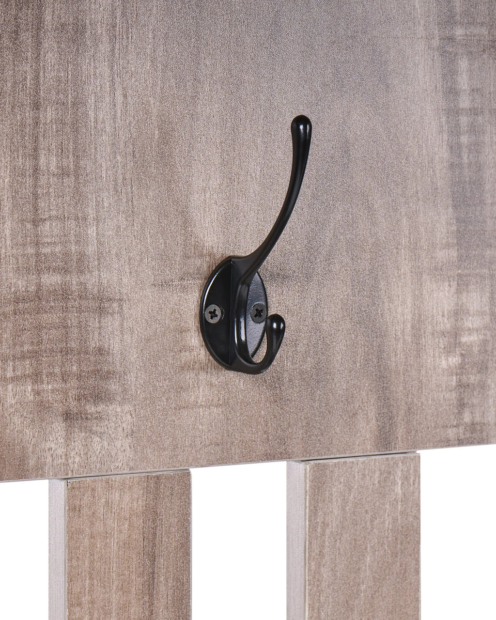 Shoe Storage with Coat Rack DENILIQUIM Dark Brown