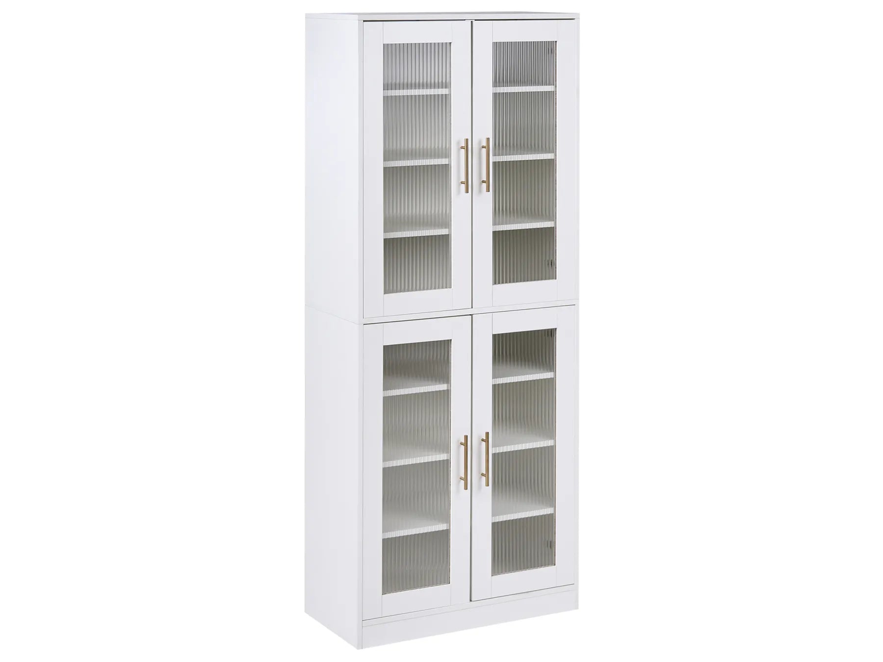 Shoe Storage Cabinet GRIFFITH With LED Lights White