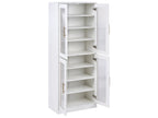 Shoe Storage Cabinet GRIFFITH With LED Lights White