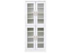 Shoe Storage Cabinet GRIFFITH With LED Lights White