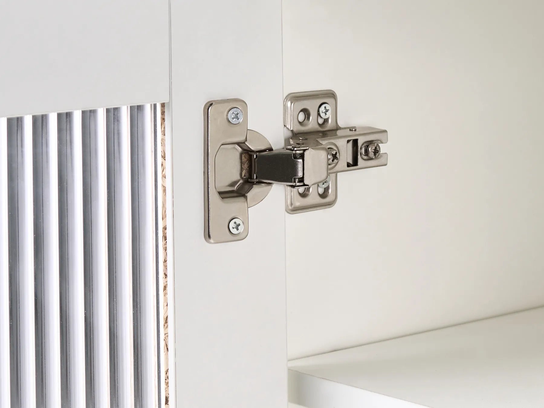 Shoe Storage Cabinet GRIFFITH With LED Lights White