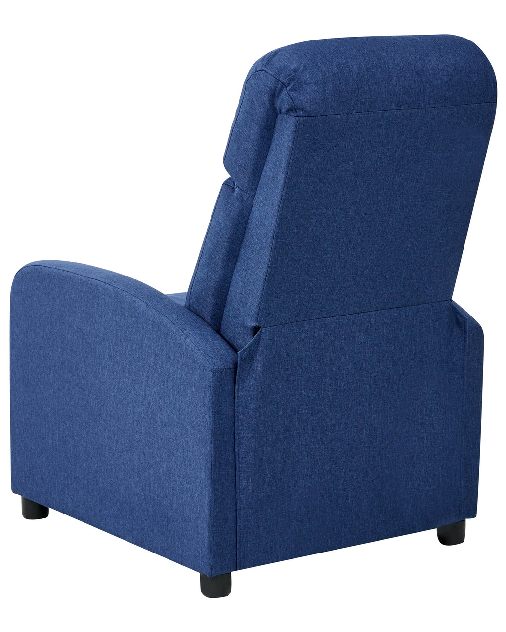 Recliner Chair EMINENCE Faux Linen Navy Blue