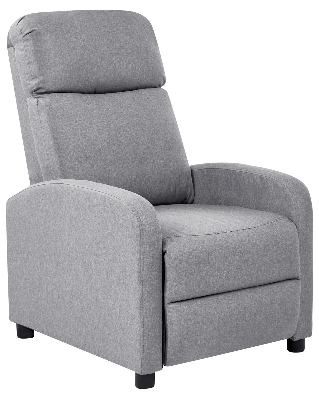 Recliner Chair EMINENCE Faux Linen Grey
