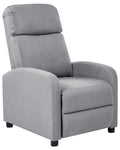 Recliner Chair EMINENCE Faux Linen Grey