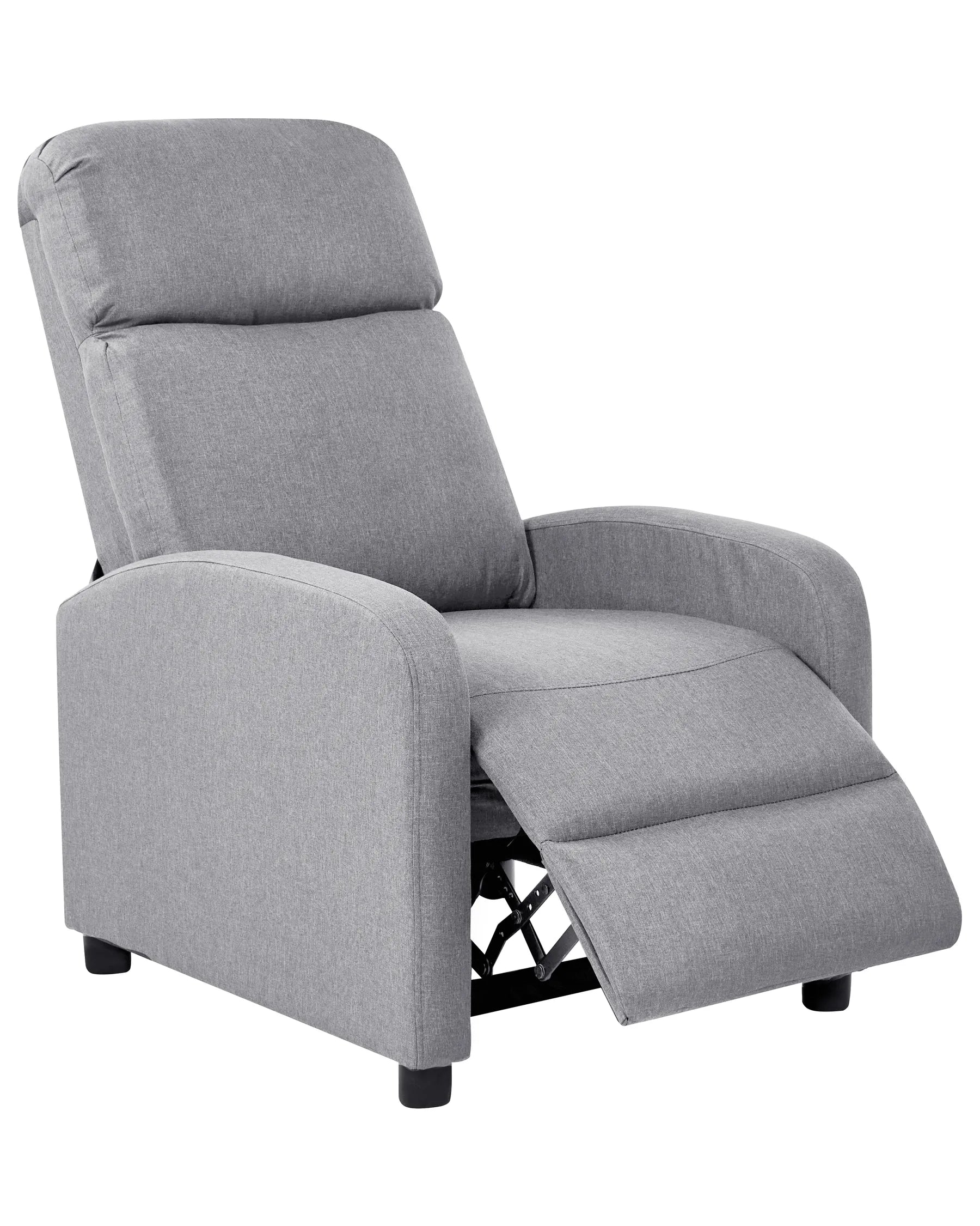 Recliner Chair EMINENCE Faux Linen Grey