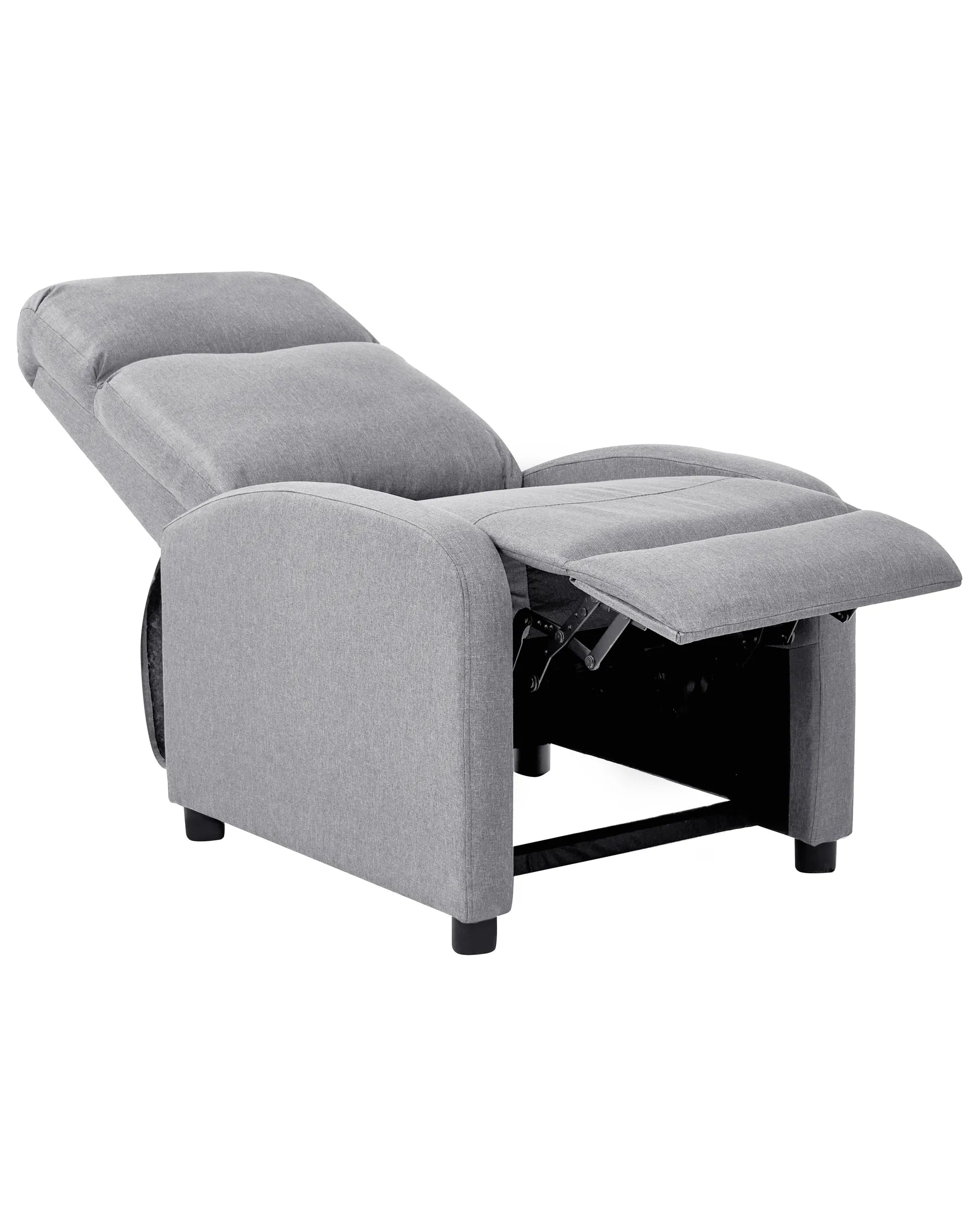 Recliner Chair EMINENCE Faux Linen Grey