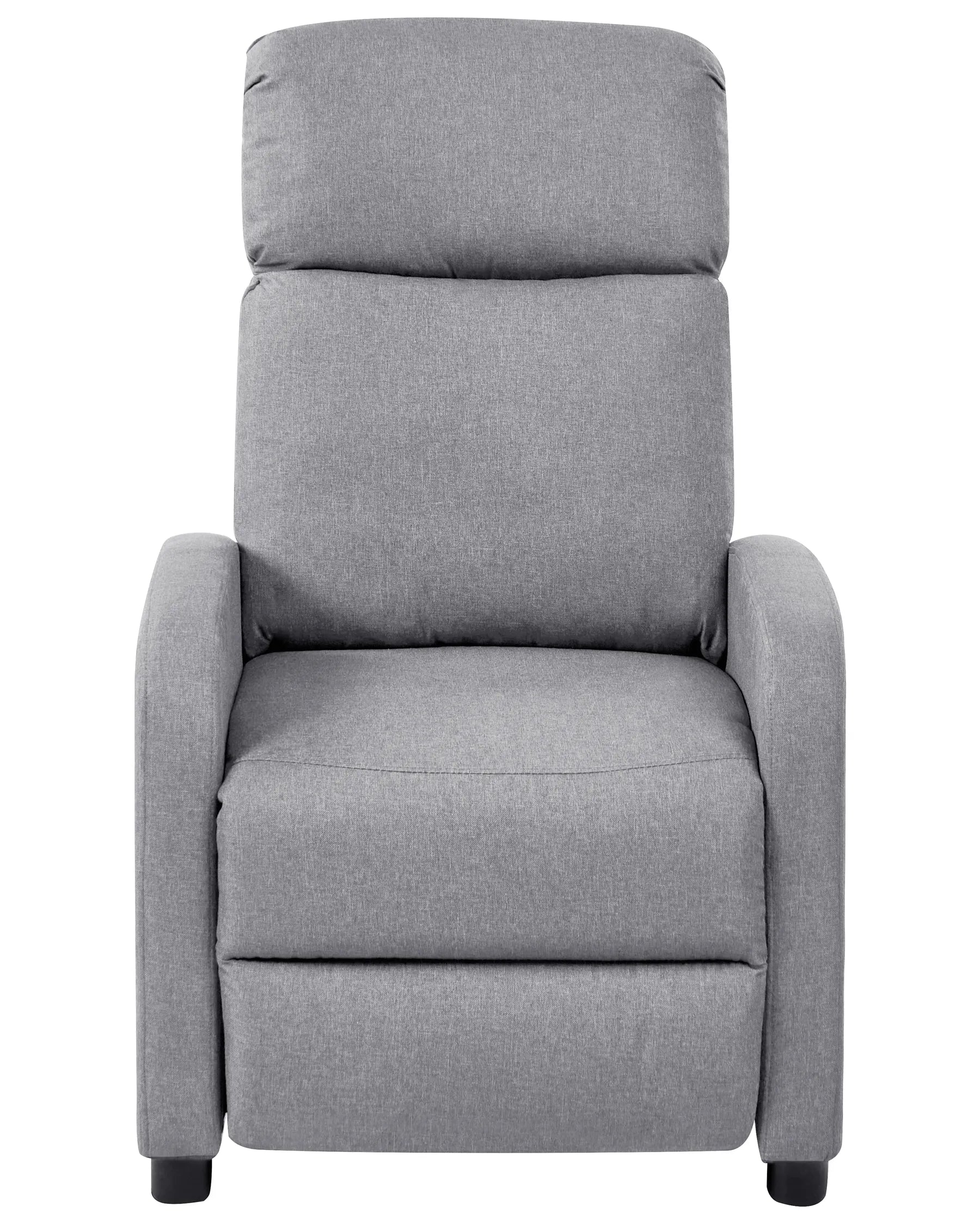Recliner Chair EMINENCE Faux Linen Grey