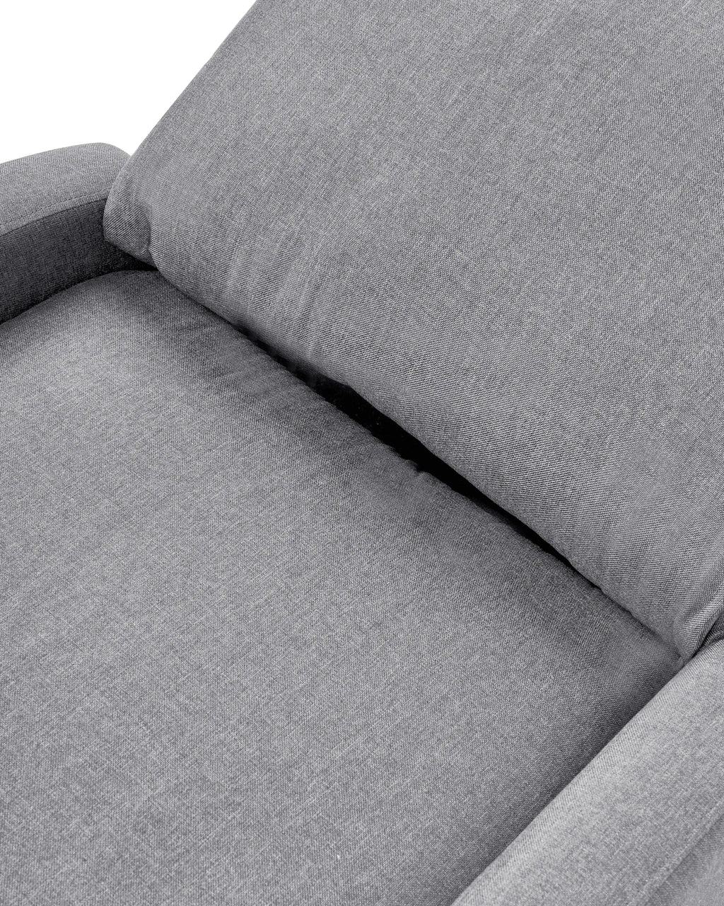 Recliner Chair EMINENCE Faux Linen Grey