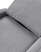 Recliner Chair EMINENCE Faux Linen Grey