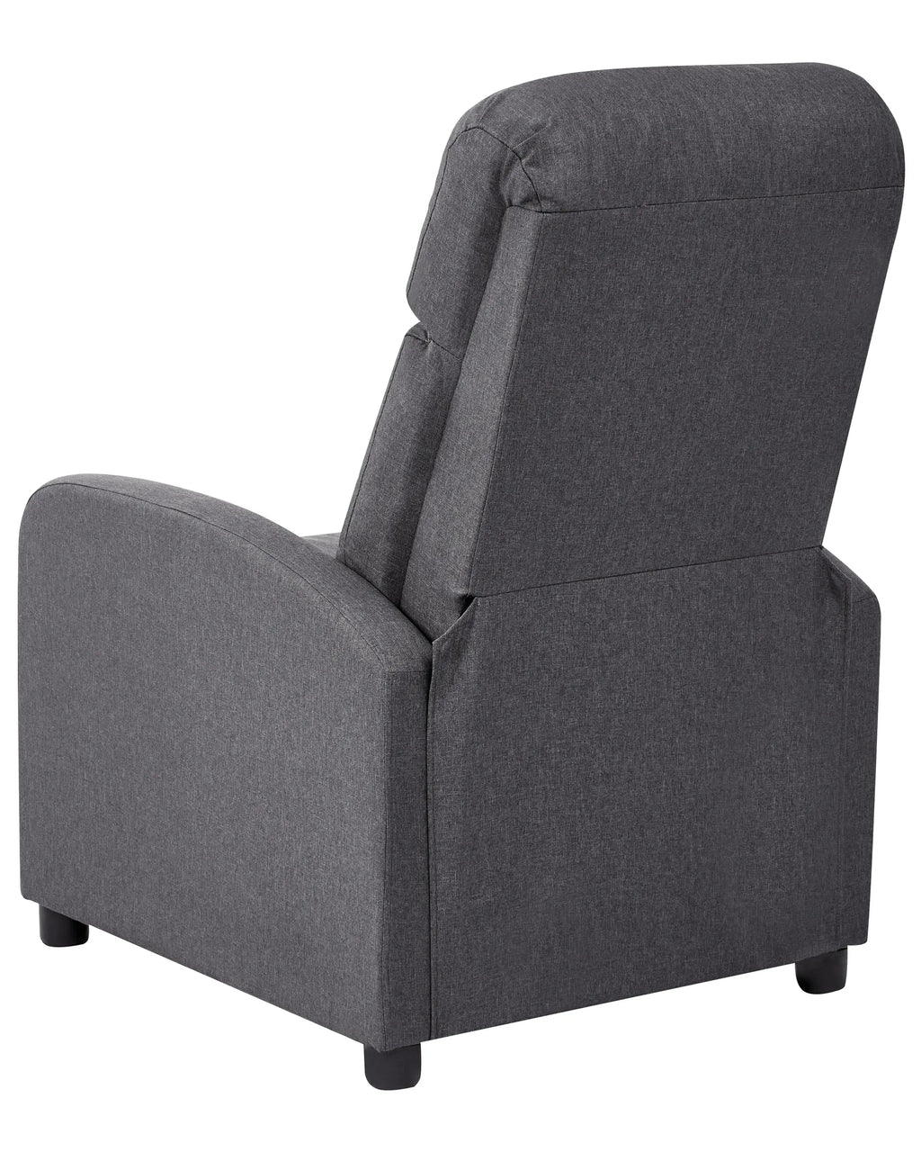 Recliner Chair EMINENCE Faux Linen Dark Grey