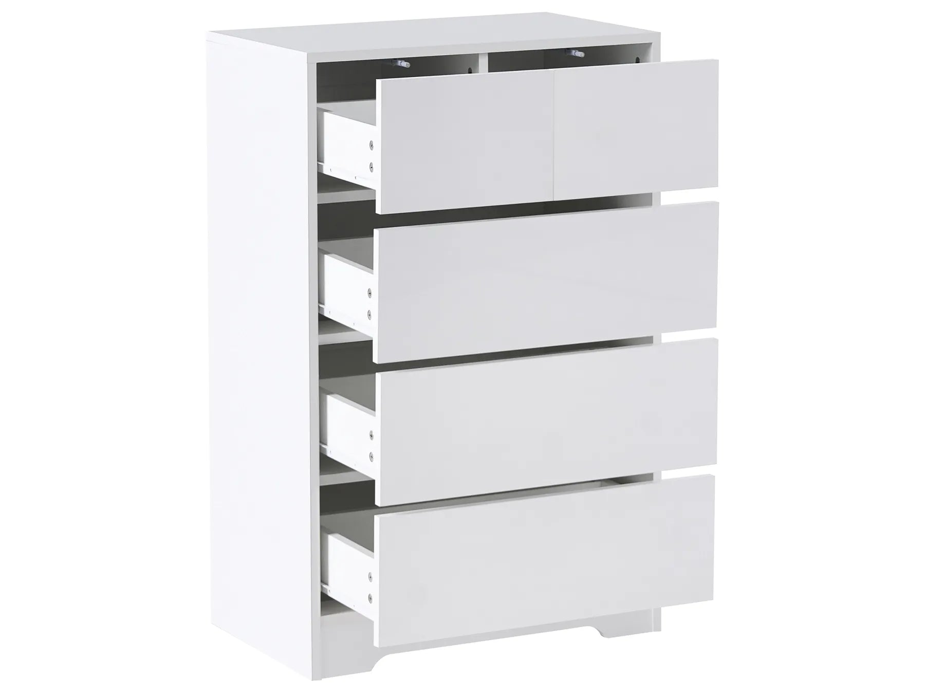 5 Drawer Chest ALBERTA White