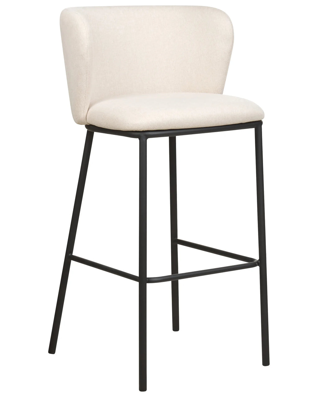 Set of 2 Bar Chairs MINA Off-White