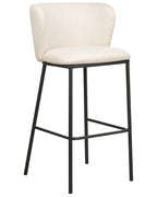 Set of 2 Bar Chairs MINA Off-White
