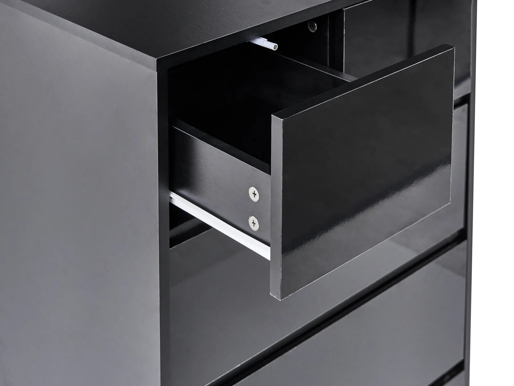 5 Drawer Chest ALBERTA Black