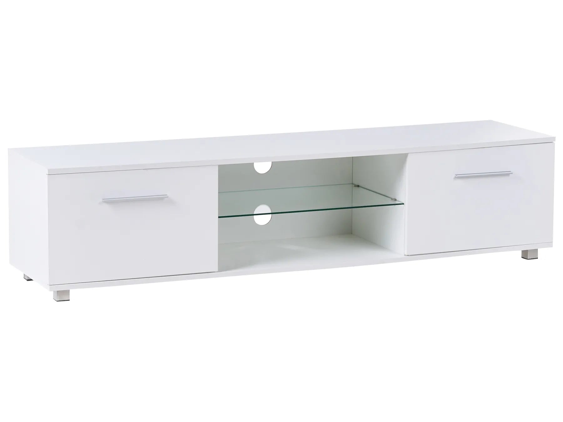 TV Stand with LED BANFF White