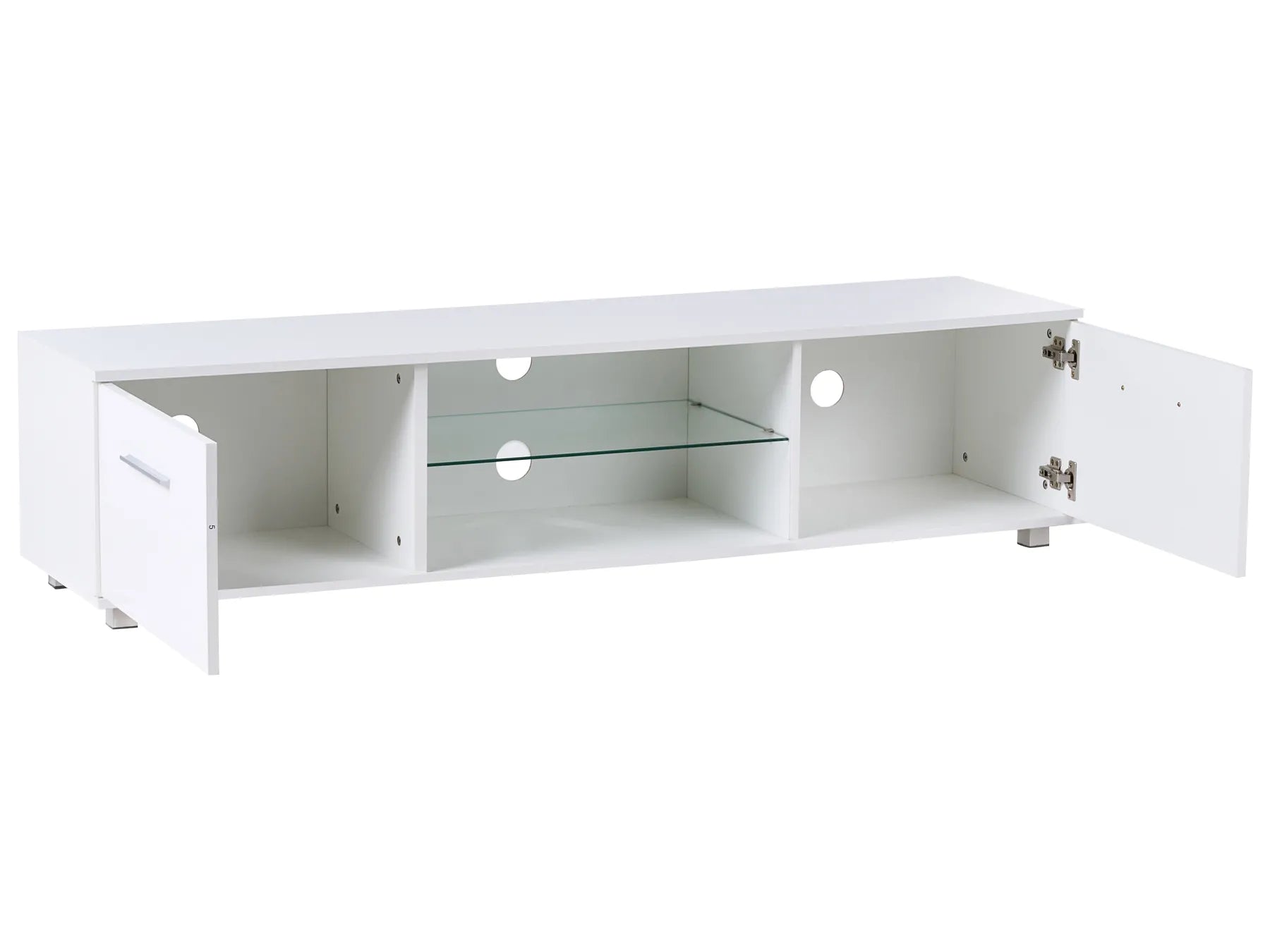 TV Stand with LED BANFF White