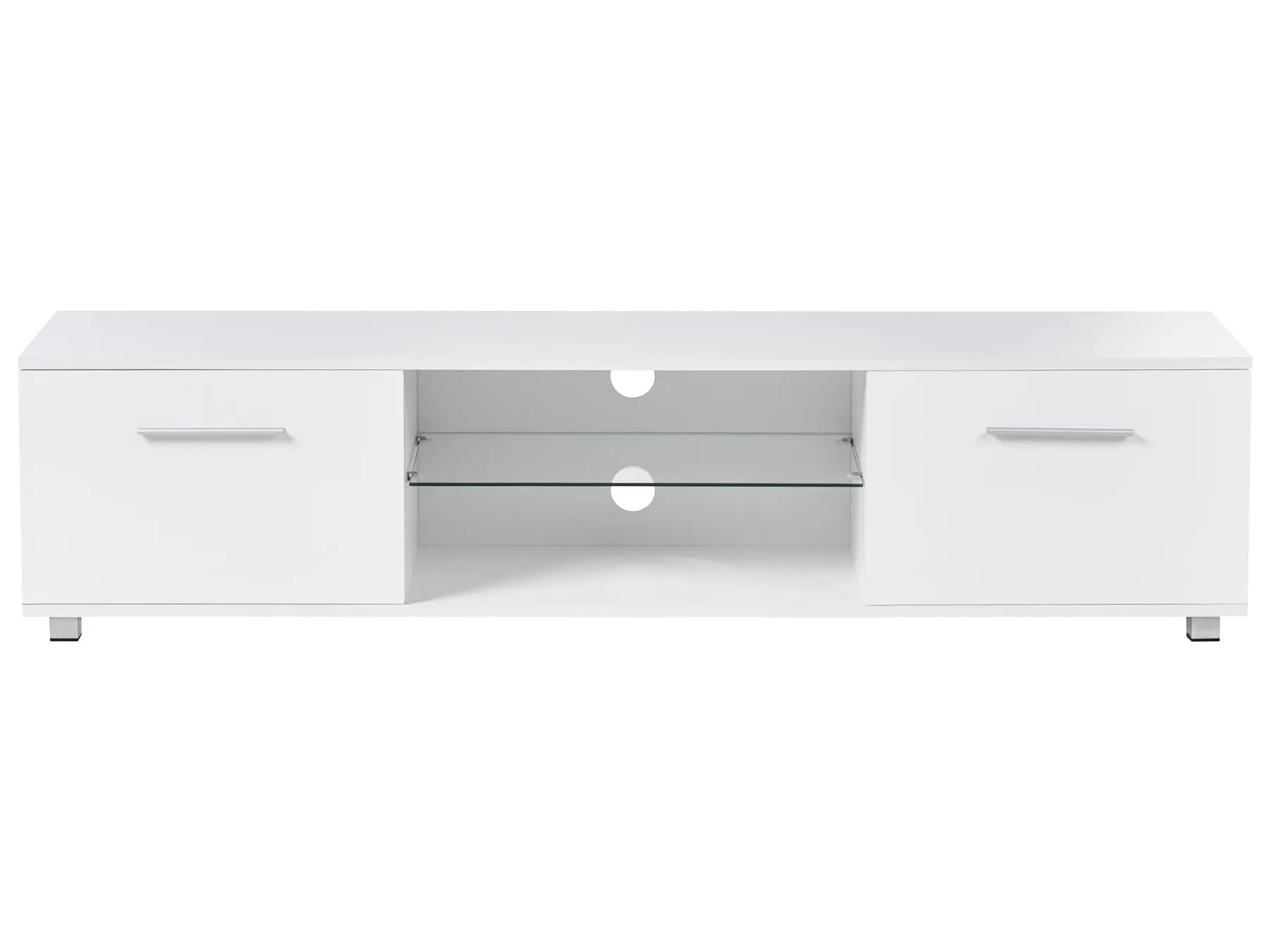 TV Stand with LED BANFF White