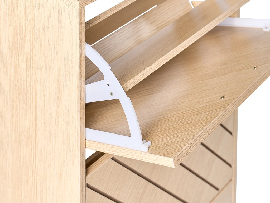 Shoe Storage Cabinet PENTICTON Light Brown