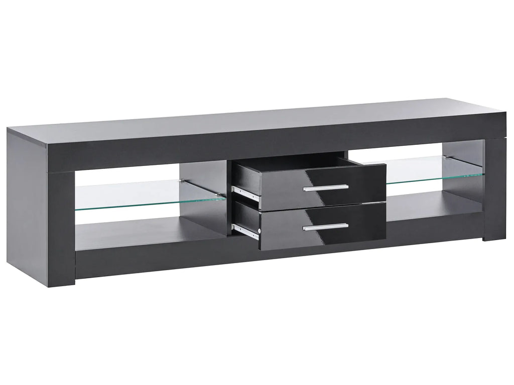 TV Stand with LED ESQUIMALT Black