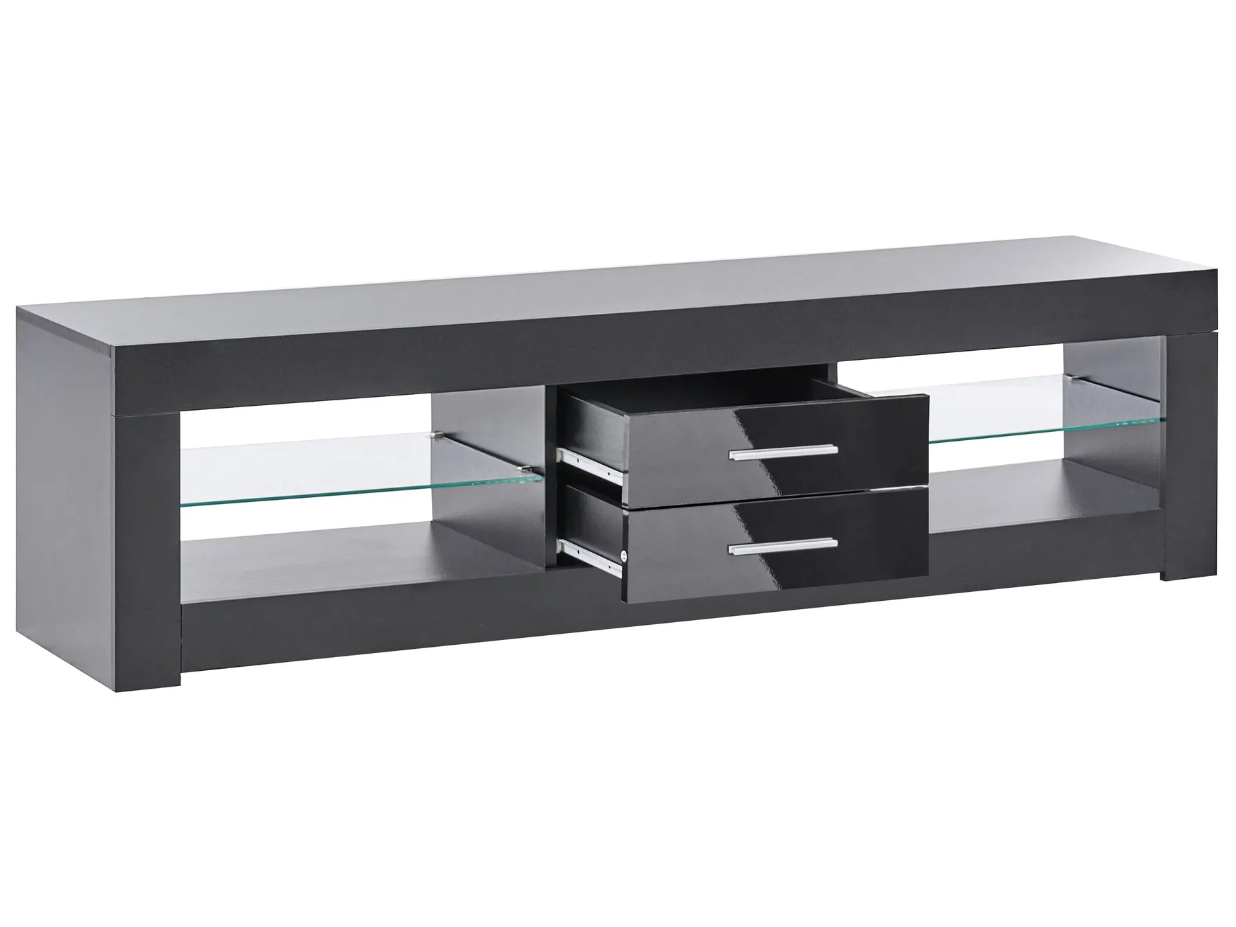 TV Stand with LED ESQUIMALT Black