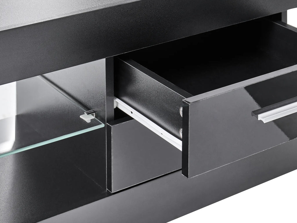 TV Stand with LED ESQUIMALT Black
