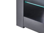TV Stand with LED ESQUIMALT Black