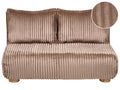 Sofa Bed 2 Seater ABISKO Corduroy Light Brown
