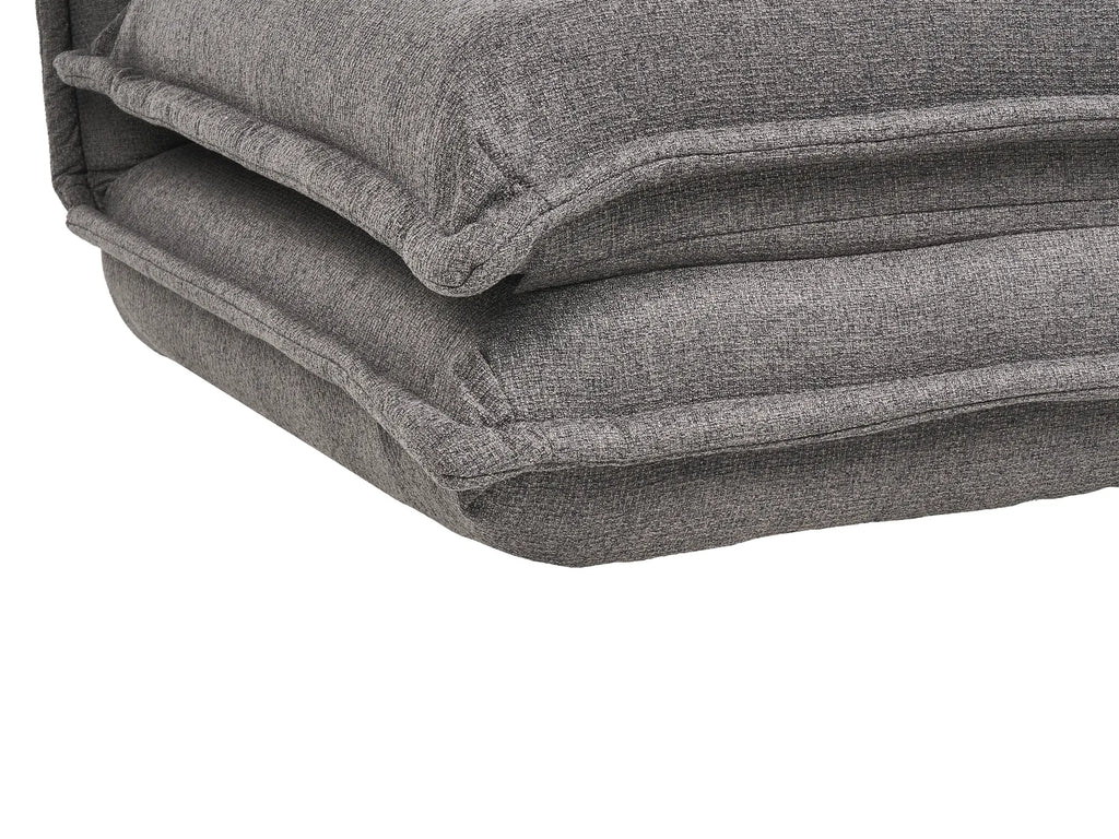 Single Sofa Bed DELLEN Fabric Dark Grey