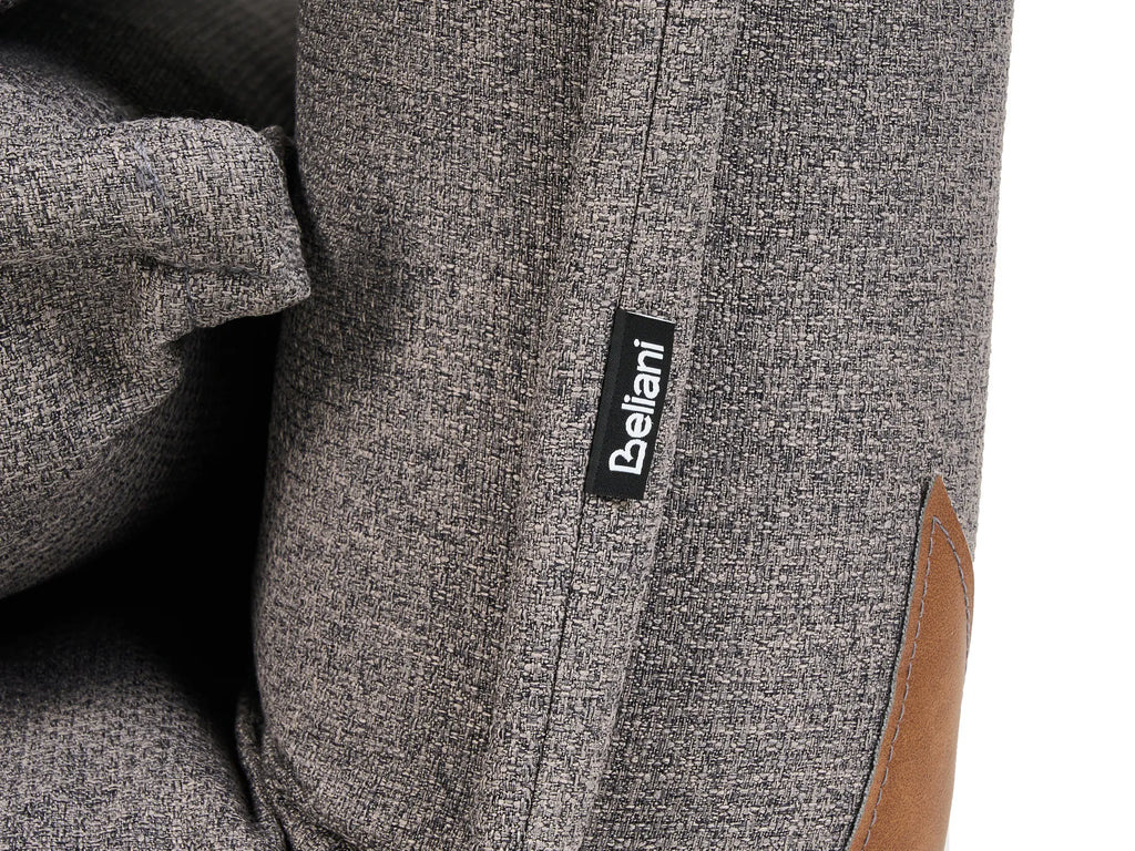 Single Sofa Bed DELLEN Fabric Dark Grey