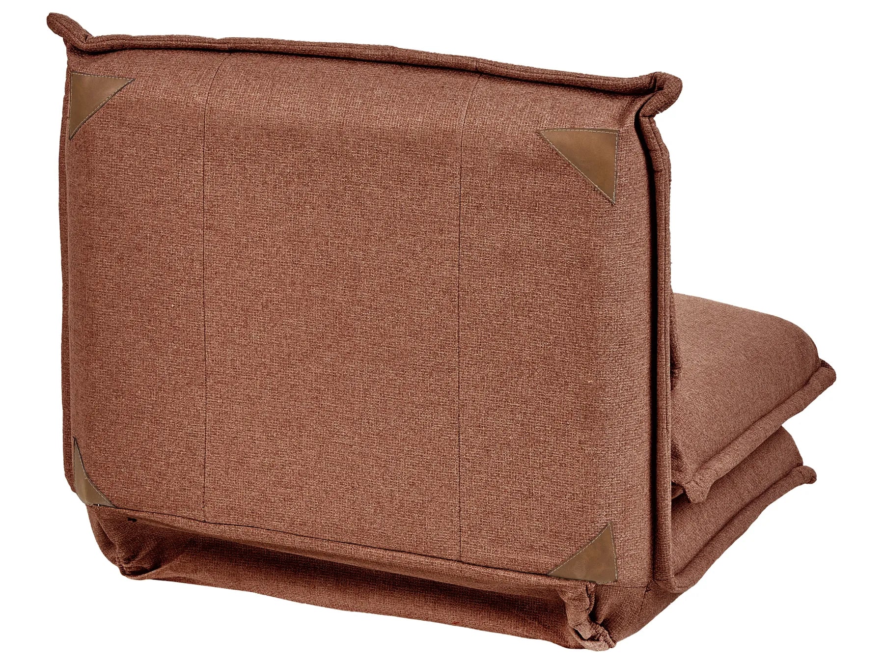 Single Sofa Bed DELLEN Fabric Brown