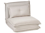 Single Sofa Bed DELLEN Fabric Off-White