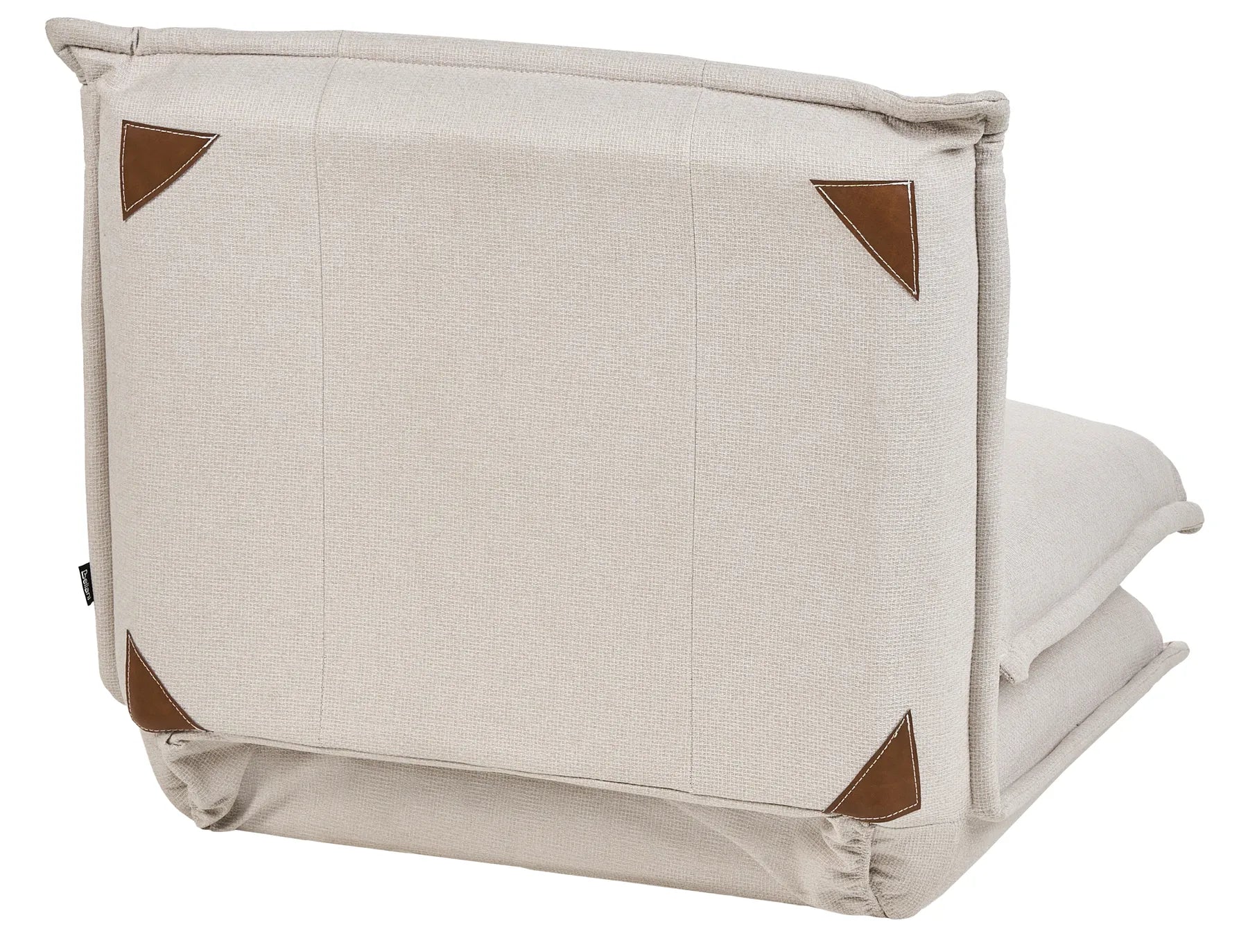 Single Sofa Bed DELLEN Fabric Off-White