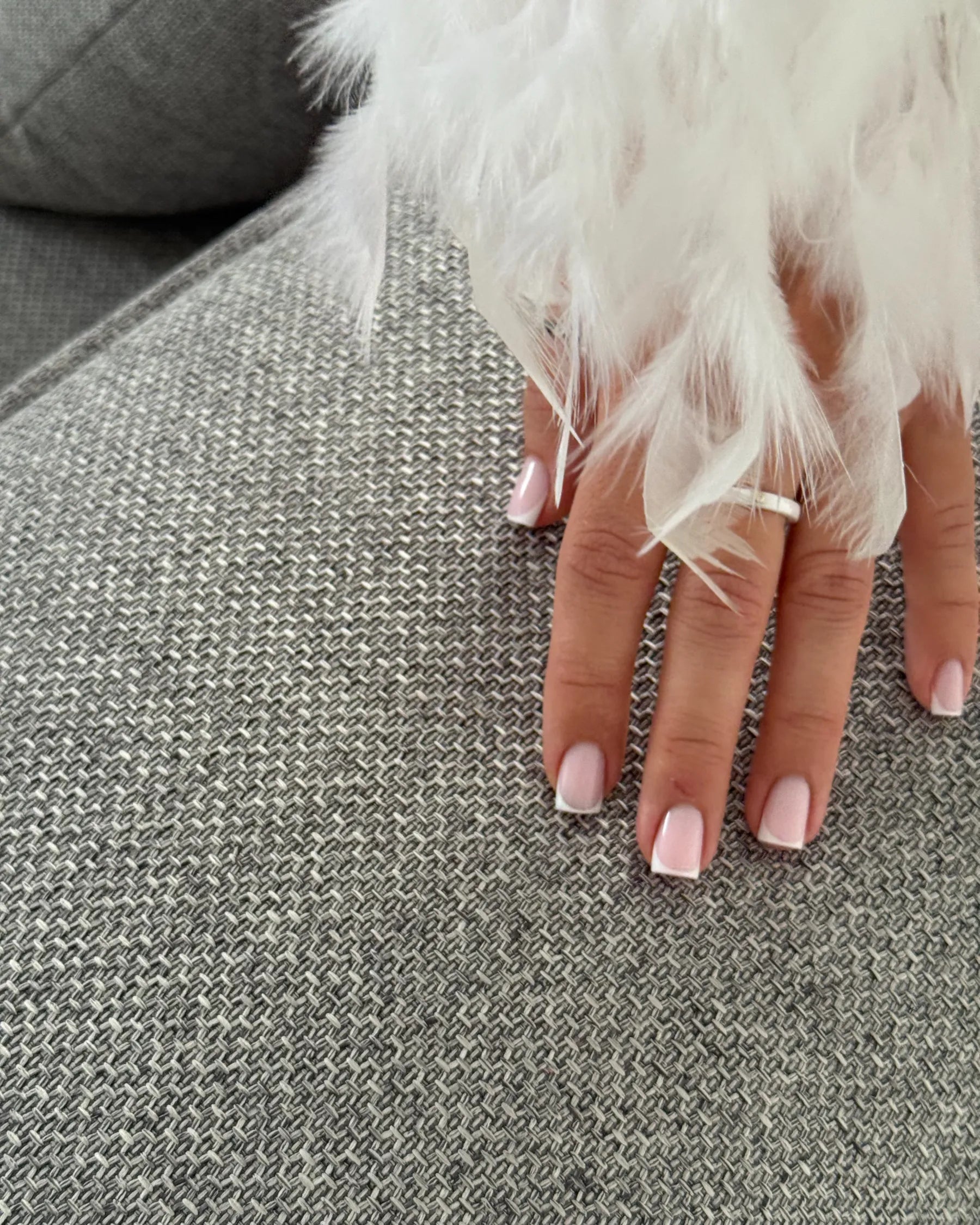 Modular Corner Sofa 4 Seater BRANDE Grey Right Hand