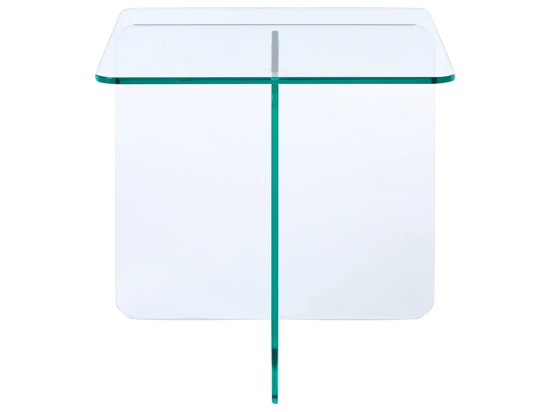 Side Table AMISK Tempered Glass Transparent