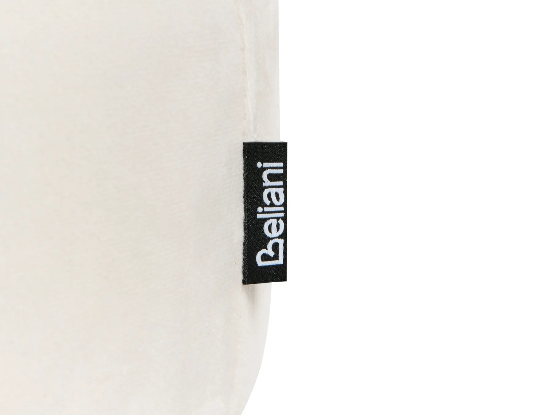 Footstool DELCO Velvet Off-White