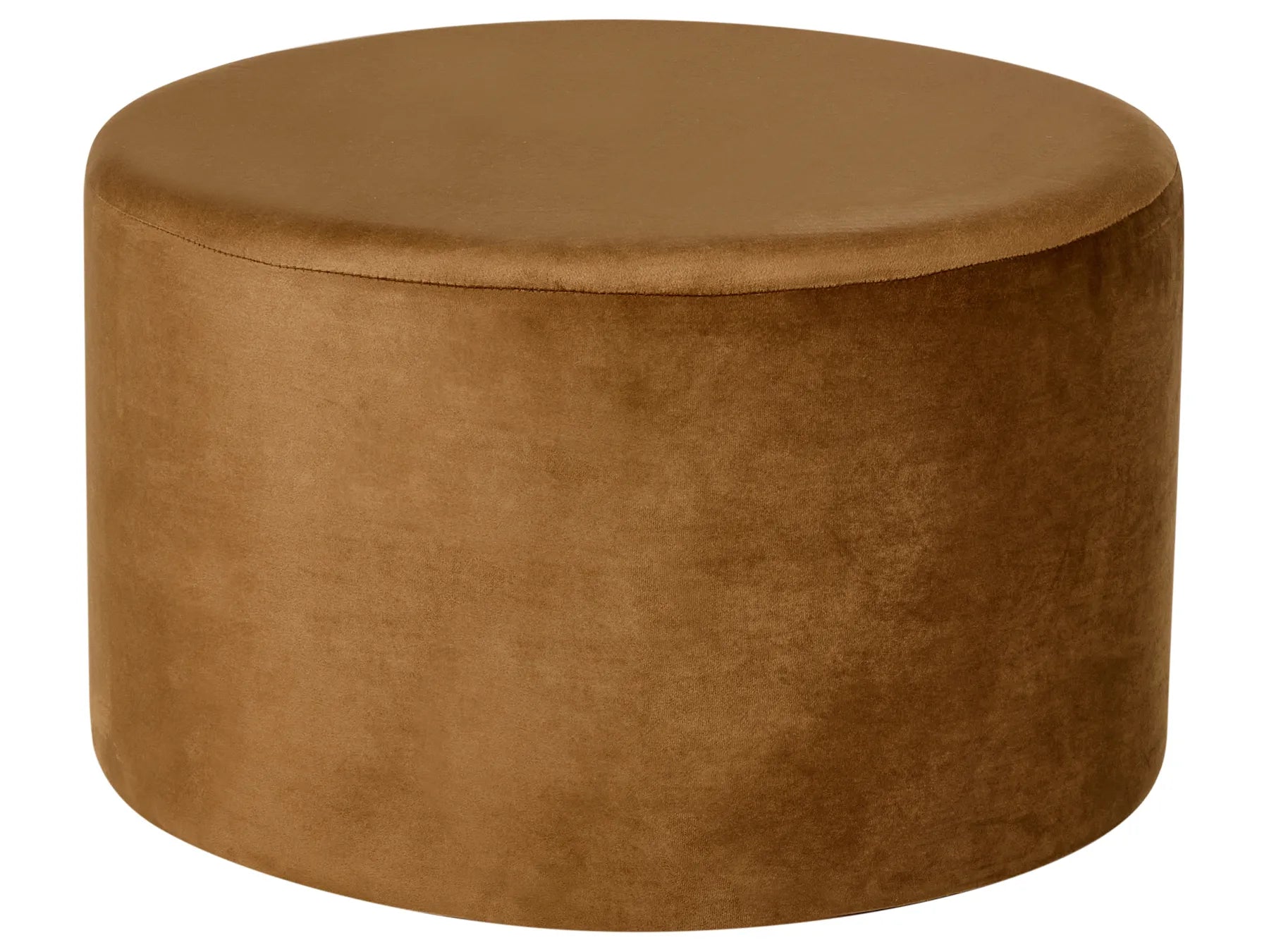 Pouffe MILLEN Velvet Golden Brown
